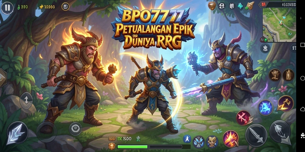 Tampilan gameplay BPO777 yang memikat dalam petualangan RPG.