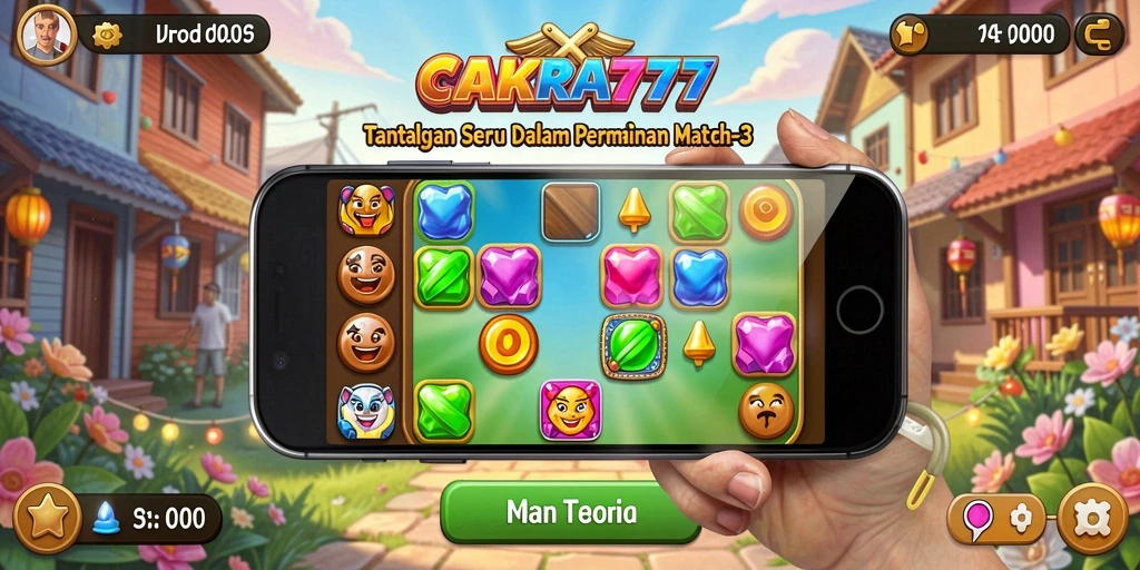 Tampilan gameplay CAKRA777 yang seru dan penuh warna.