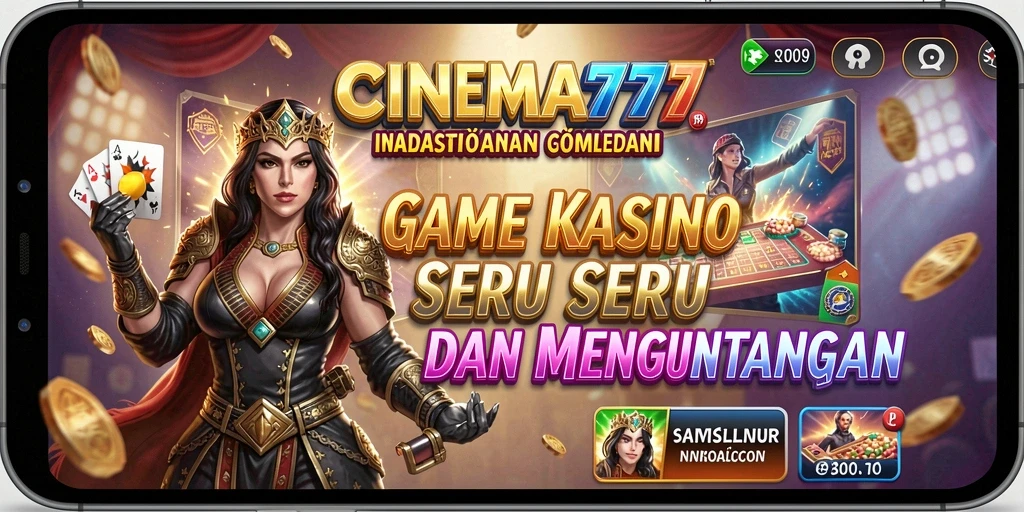 Tampilan gameplay CINEMA777 dengan aksi kasino yang seru.