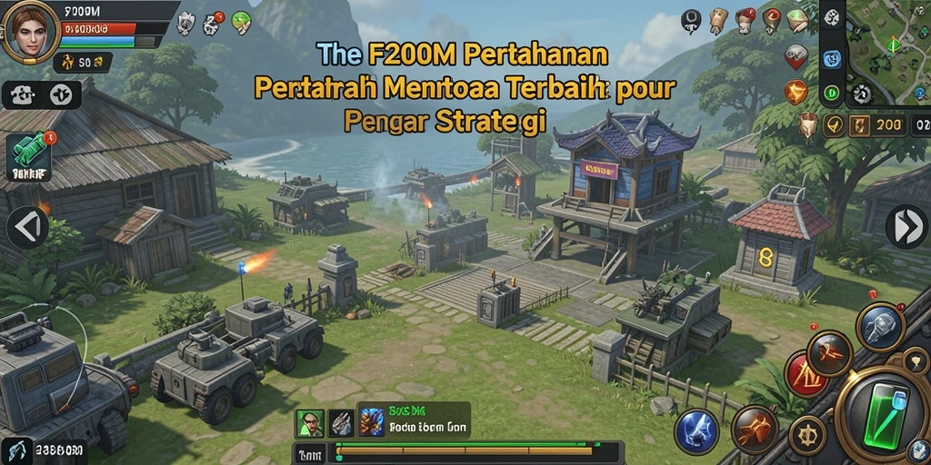Tampilan gameplay F200M dengan aksi seru Tower Defense yang menarik.
