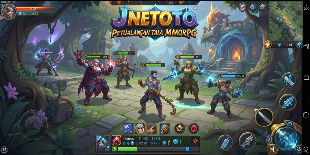 Tampilan gameplay menakjubkan dari JNETOTO dalam dunia MMORPG.