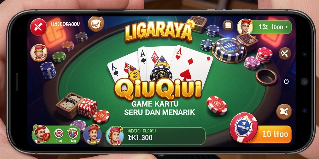 Gameplay seru QiuQiu dalam LIGARAYA yang menantang.
