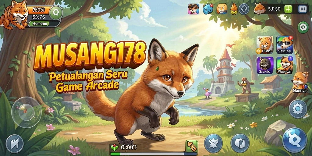 Screenshot utama MUSANG178 menampilkan gameplay yang seru dan interaktif.