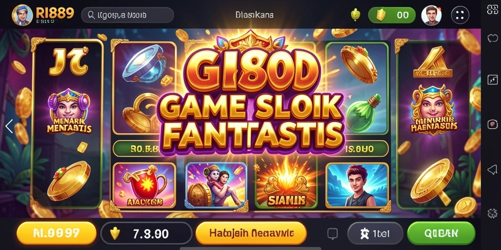 Screenshot gameplay RI889 menampilkan keseruan bermain Slot.
