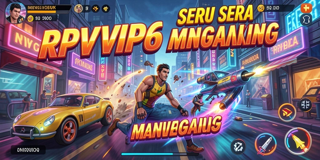 Tampilan gameplay seru RPVIP6 dengan berbagai karakter dan tantangan.